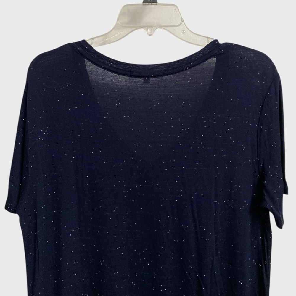 Anthropologie Pure + Good Oversized V-Neck Shirt Women's M Short Sleeve Comfy - Picture 13 of 13